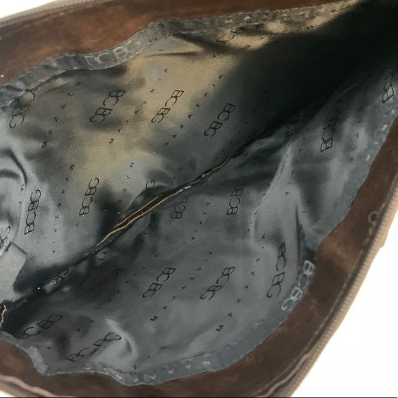 BCBGMAXAZRIA Italian Leather Shimmer Clutch Bag - Picture 6 of 7